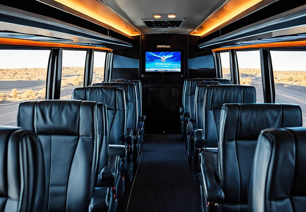 The Interior of a Modern Charter Bus - A Look Inside