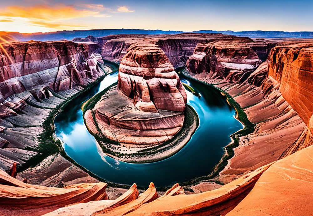 Scenic hike to Horseshoe Bend Overlook